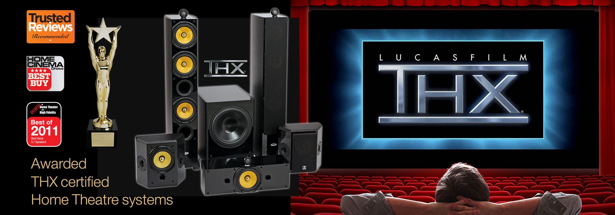 Home Theater THX Certified Crystal Audio Crystal Acoustics