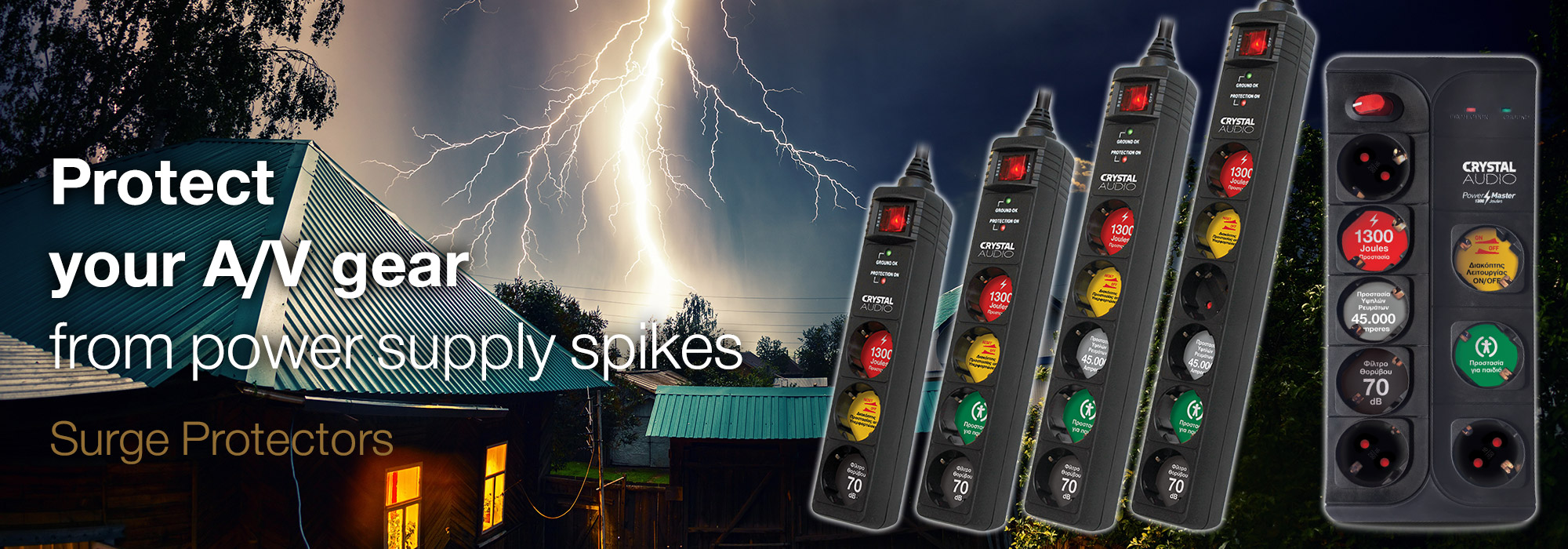 Surge Protectors Crystal Audio Crystal Acoustics Affordable High