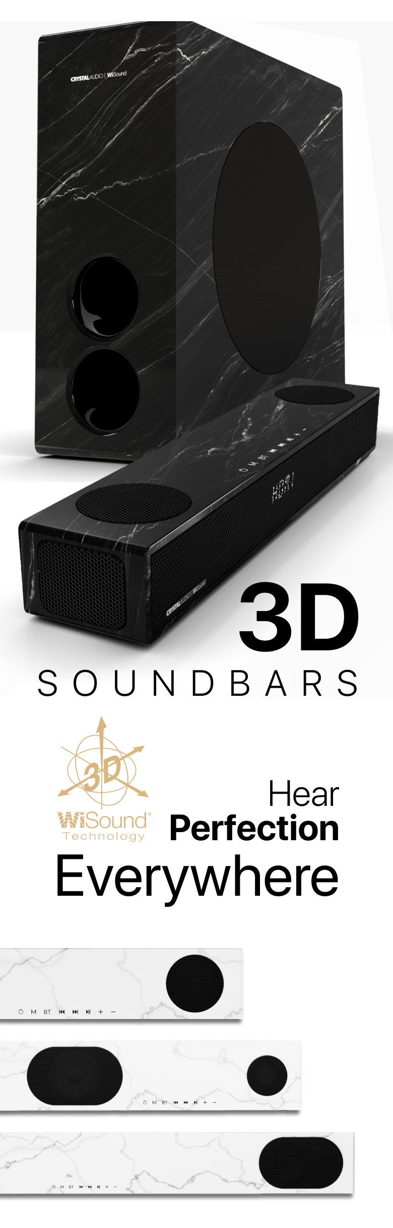 wireless bluetooth 3d-sound soundbars